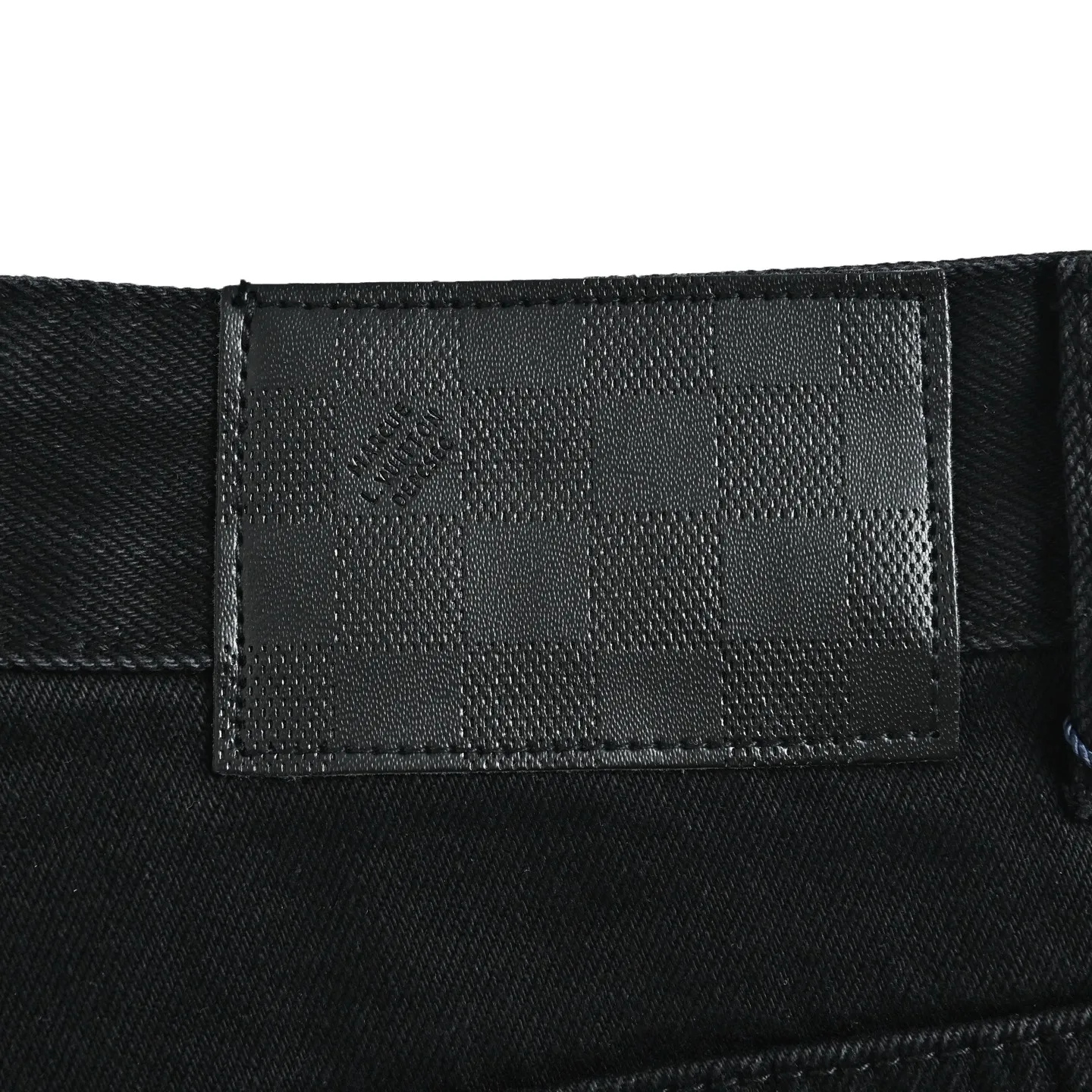 Louis Vuitton/Louis Vuitton 26ss embroidered ripped logo jeans